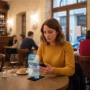 Carte sans contact Artscult Exemple d’utilisation du support sans contact dans un restaurant